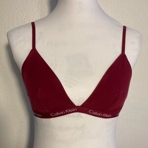 Calvin Klein Red Triangle Bra